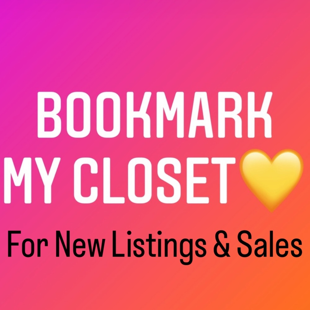 “LIKE” This Post to “BOOKMARK” My Closet🎀